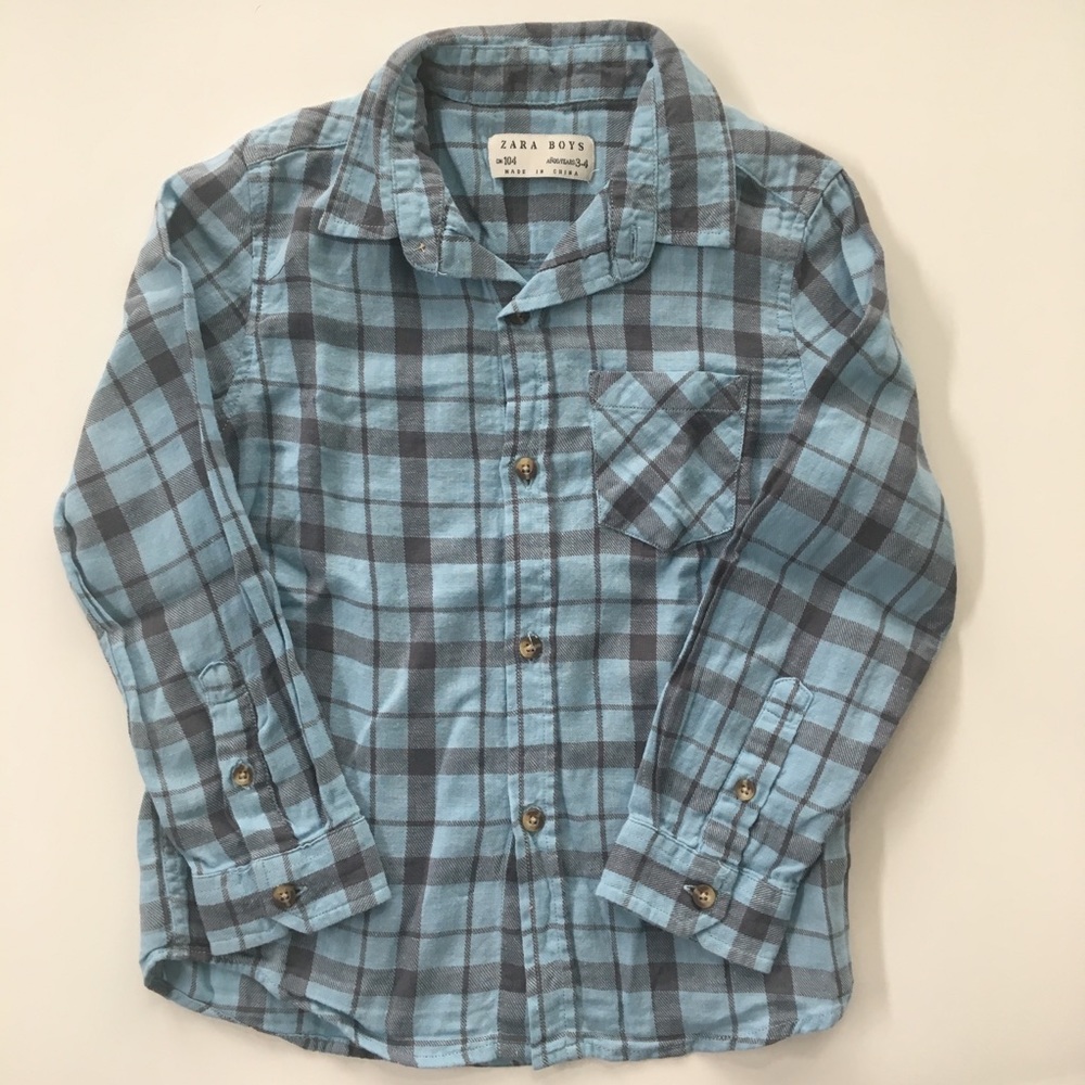 Zara Button Up Shirt 3/4